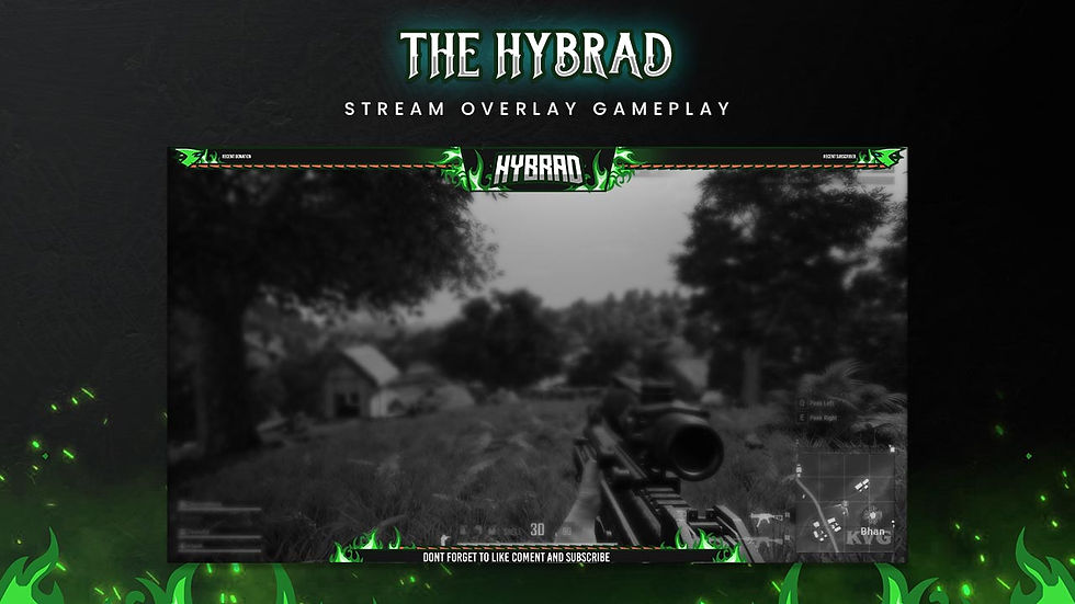 縮圖：Hybrad Animated Overlay Package Unleash the Power of Three Ferocious Dragons