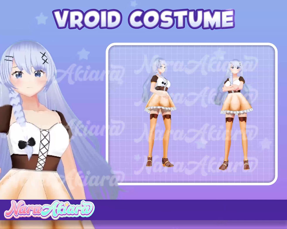 サムネイル： Explore Dynamic 3D Vroid Costumes for Your VTuber Persona