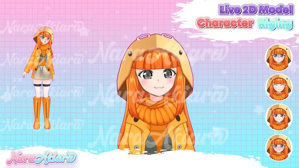 縮圖：Enchanting Vtuber Live2d Model Anime Girl for Streamer