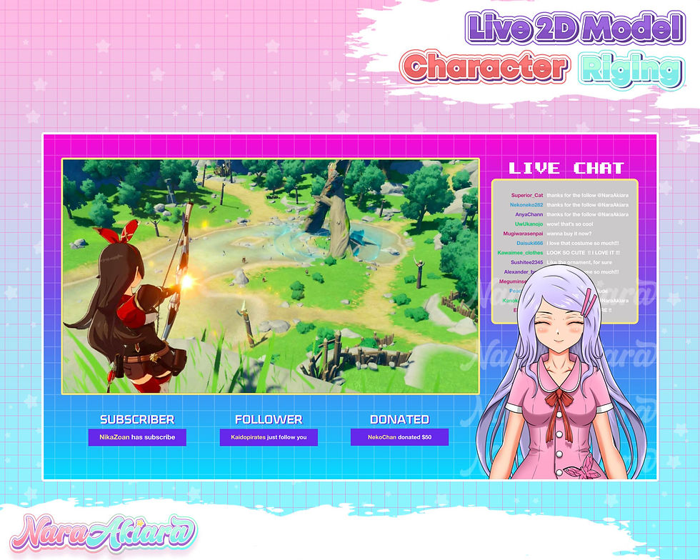 Thumbnail: Explore the World of Virtual Beauty with Vtuber Live2D Grey Long-Haired Anime
