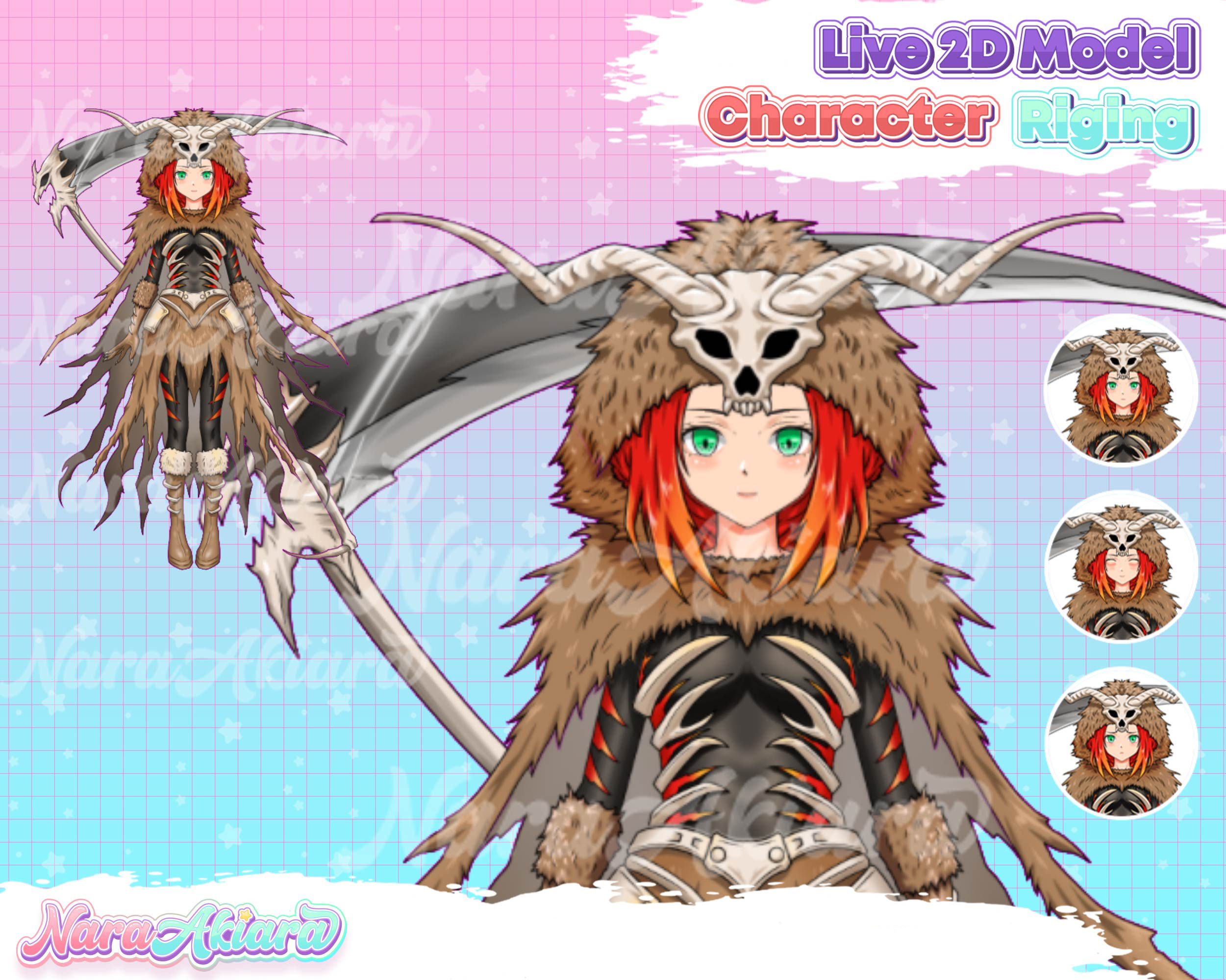 Unleash the Power of the Vtuber Live2d Model Anime Indian Native American Girl