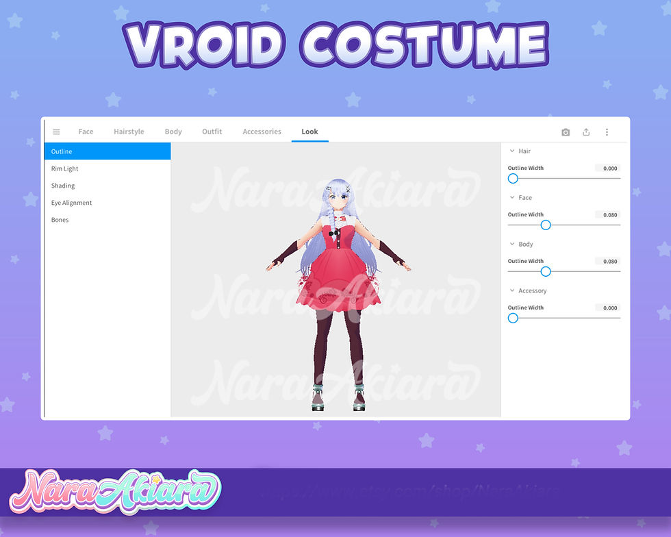 サムネイル： Unleash Your Playful Side with the Cute Red Dress Collection in 3D Vroid Costume
