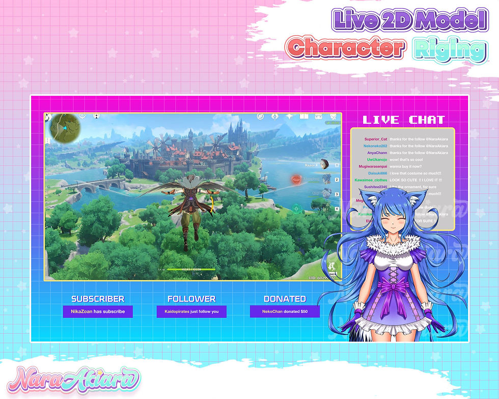 Thumbnail: Unleash Your Inner Fox Spirit with a Captivating Vtuber Live2D Model Blue Fox Gi
