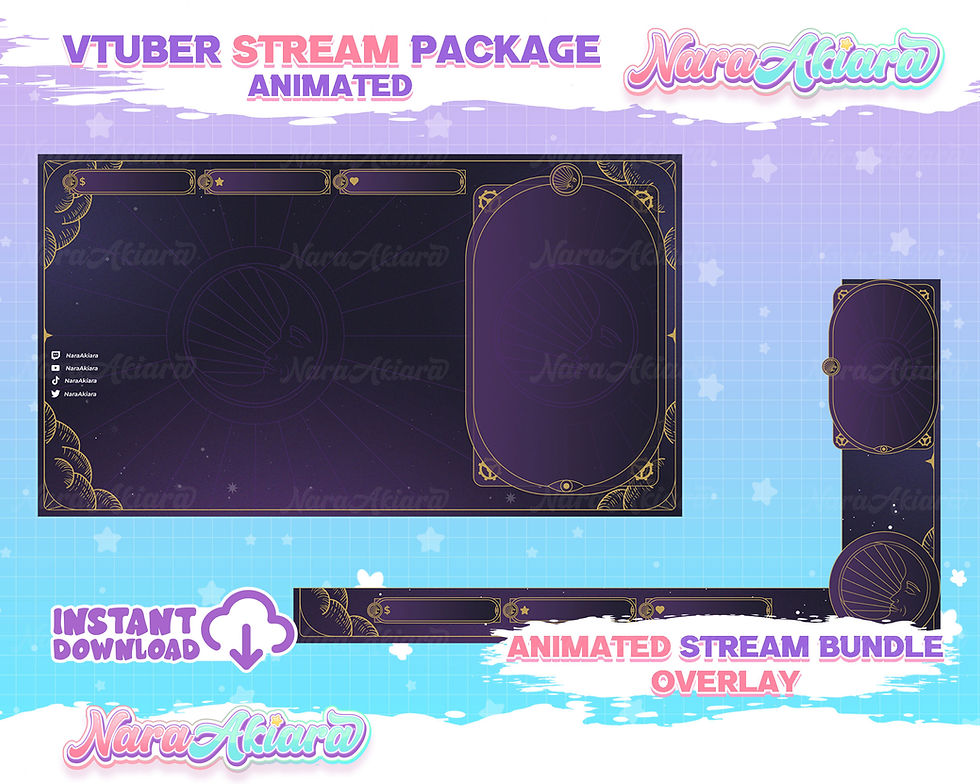 Thumbnail: Transform Your Channel with the Enigmatic Tarot Dark Stream Package
