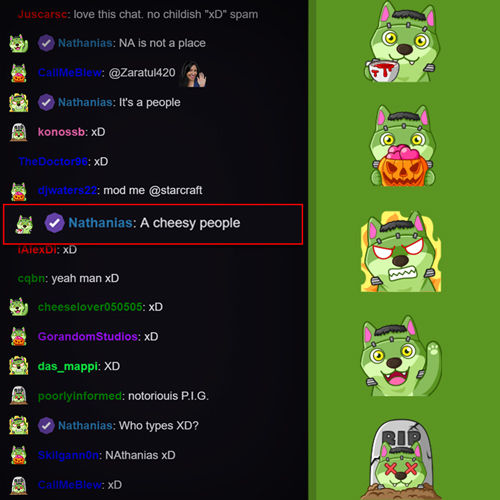 섬네일: Dog Frankenstein Emotes Adorably Spooky Emotes for Halloween or Themed Streams
