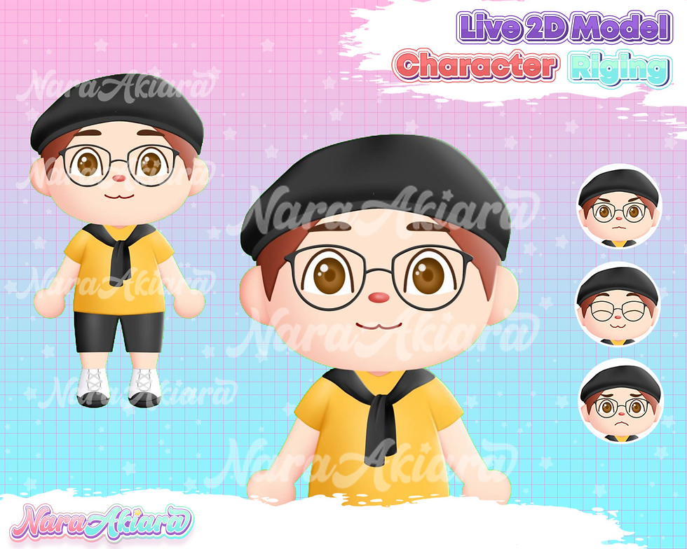 Unleash Your Anime Persona with Vtuber Live2d Chibi Model for Streamer