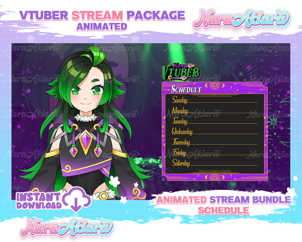 섬네일: Enhance Your Stream with the Anime Girl Overlay Stream Package