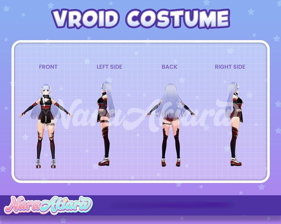 Thumbnail: Explore Extraordinary 3D Vroid Costumes for Your VTuber Persona