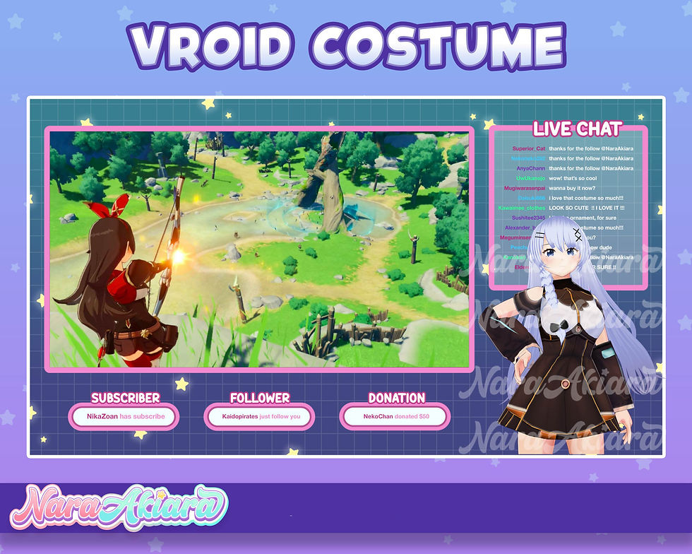 Thumbnail: Unleash Your Avatar's Style with the 3D Vroid with Dark Brown off Shoulder Dress