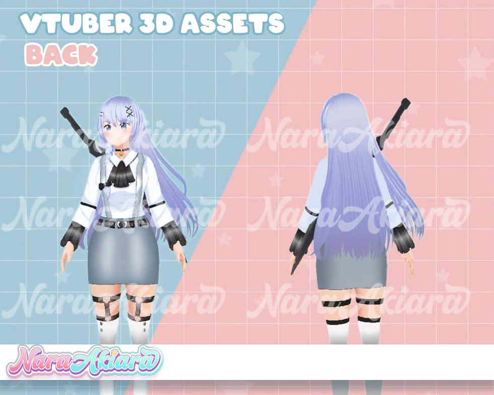 섬네일: Harness the Power of 3D Soul Reaper Razor Back Items for Your VTuber Persona