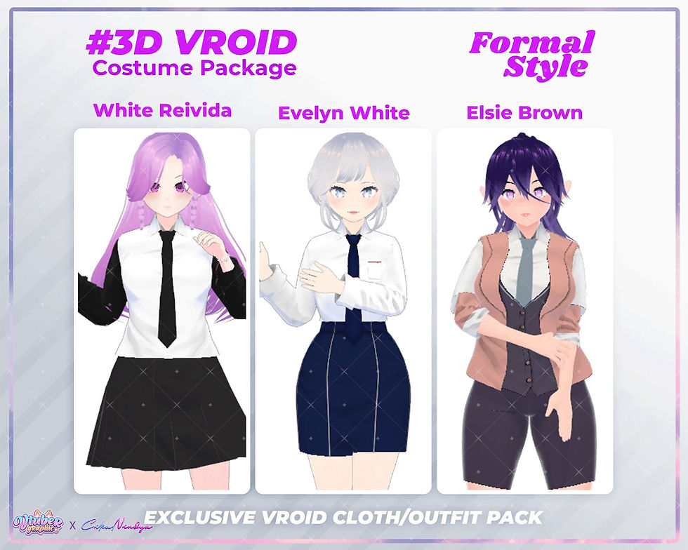 The Executive Formal Collection 3D VRoid Clothes Pack