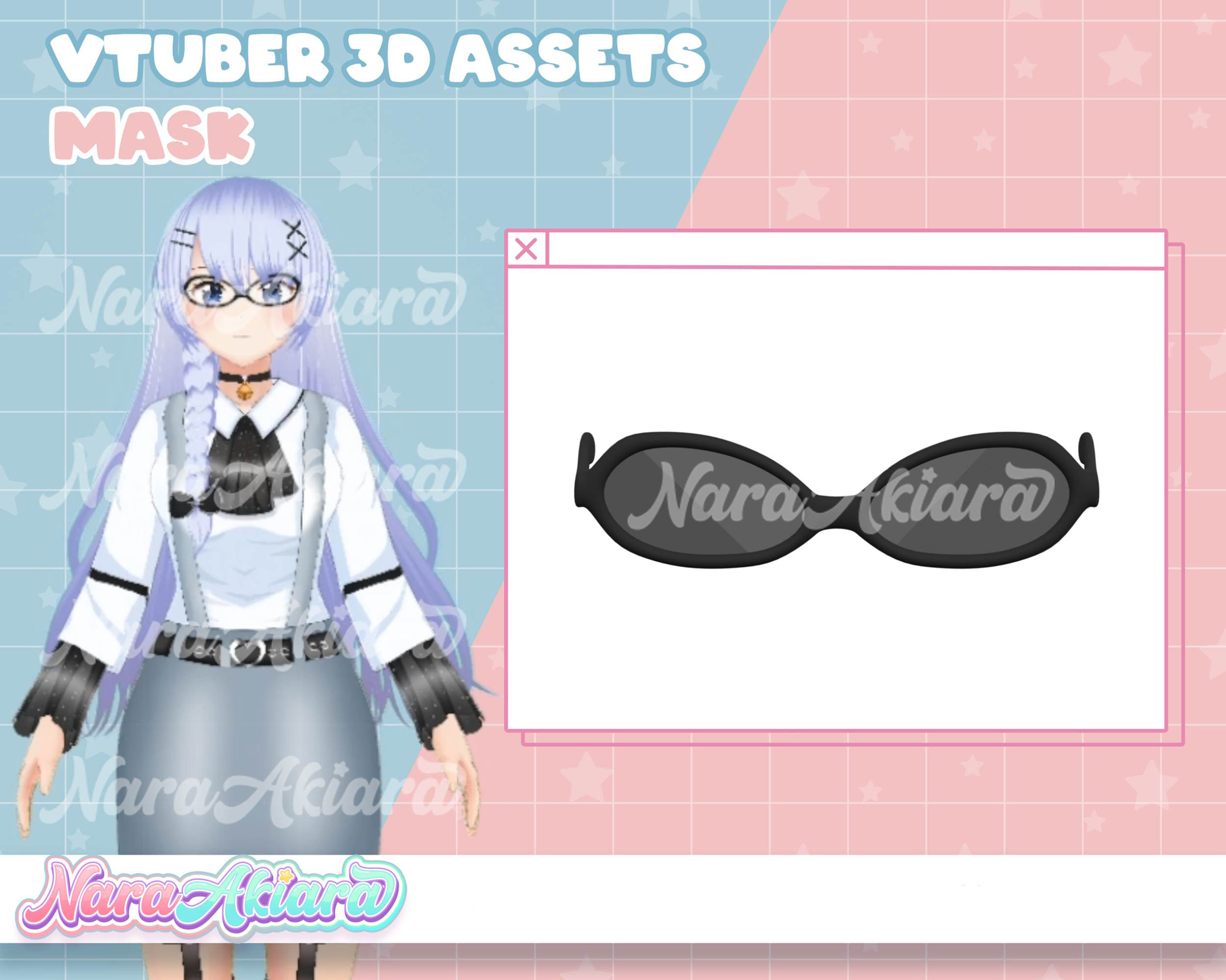 Unveiling the Premium Glasses Asset Series with Vibrant Vtuber Eyewear V5