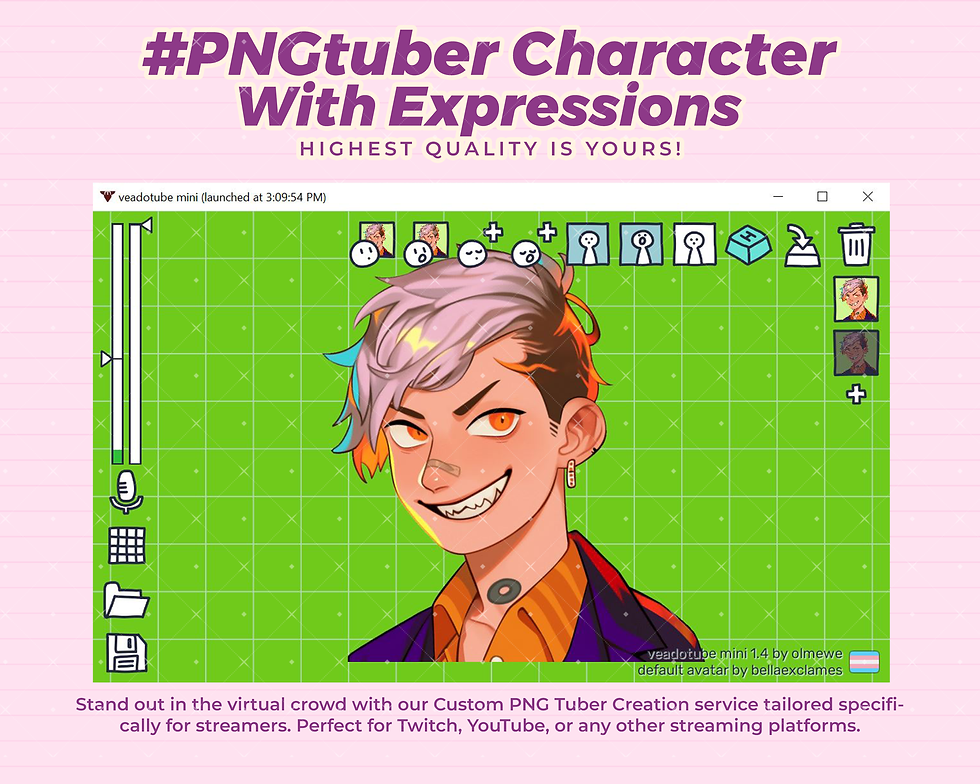 Thumbnail: Elevate Your Streaming Game with Vibrant PNG Tuber Male Avatars