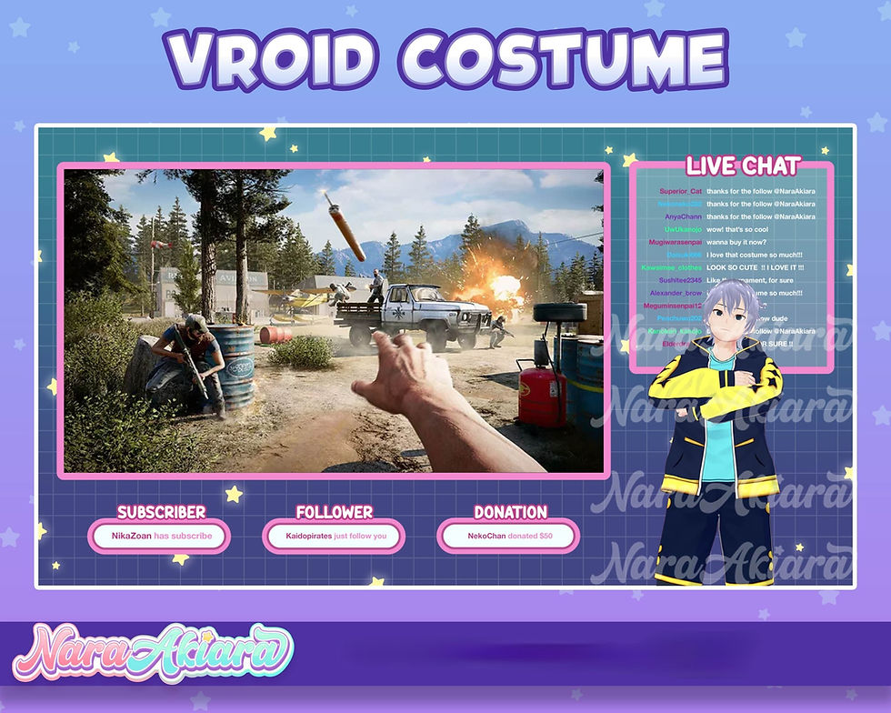 Thumbnail: Explore a World of Dazzling 3D Vroid Costumes for VTubers