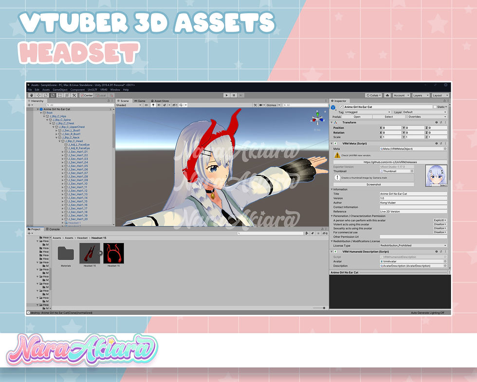 サムネイル： Beyond the Soundwave with Unconventional 3D Headset Assets for Your Model