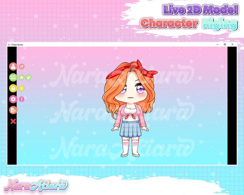 Thumbnail: Elevate Your Vtubing Experience with the Chibi Orange Hair Ribbon Girl Live2d