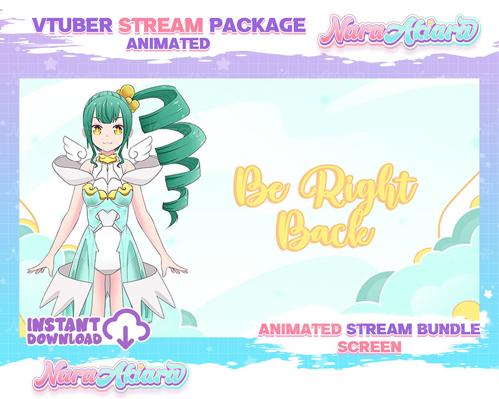 Thumbnail: Enhance your streams with the vibrant Vtuber Girl Overlay Stream Package