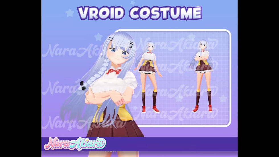 섬네일: Personalize Your VRoid Avatar with Elegant White Maid Uniforms