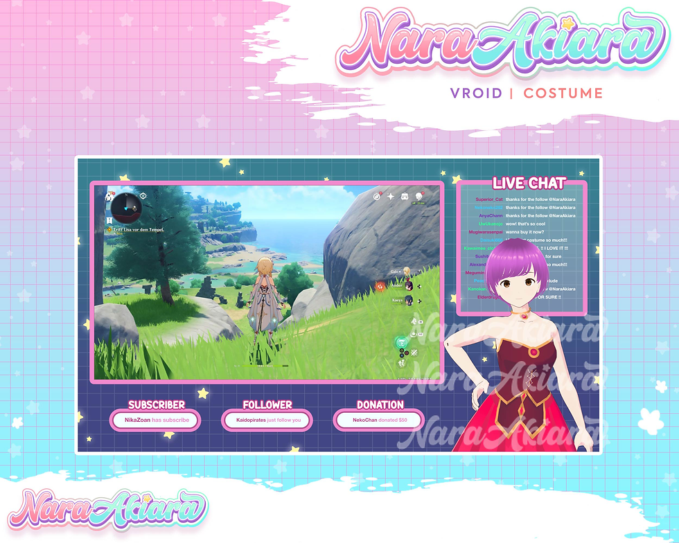 Thumbnail: Express Your Style in the Virtual World with our Cute Dress for Vroid Models