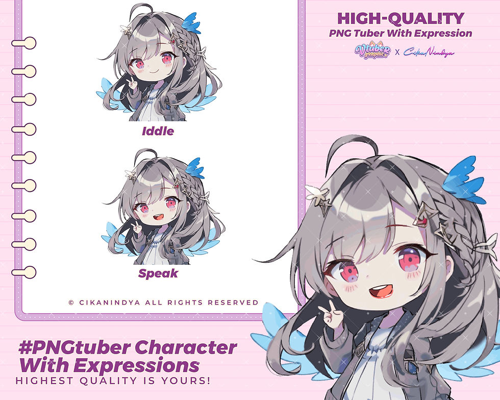 Add a Personal Touch to Your Streams with Vibrant PNG Tuber Characters