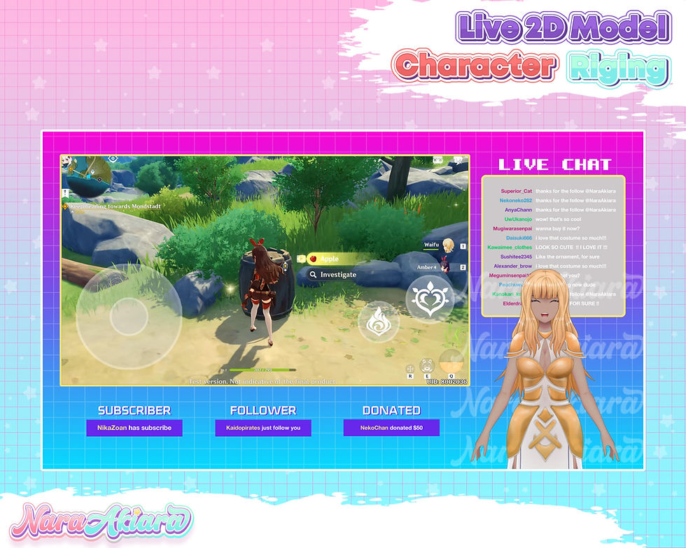섬네일: Elevate Your Streaming Experience with Vtuber Live2d Model Anime Blonde Hair