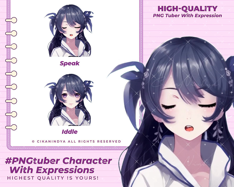 Thumbnail: Add Color to Your Streams with PNG Tuber Beauty Girl