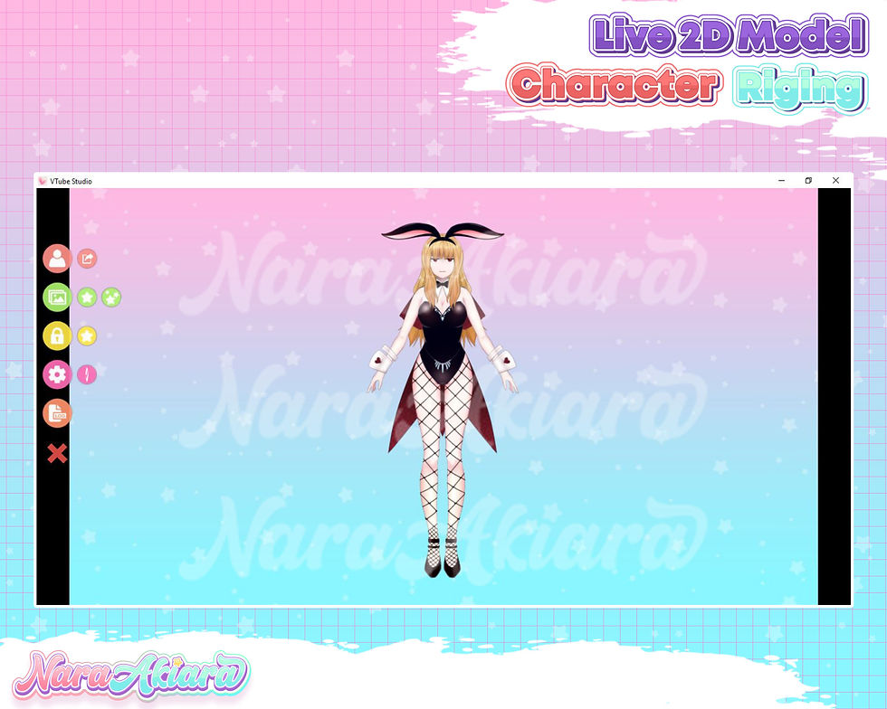 サムネイル： Embrace Cuteness and Playfulness with Our Vtuber Live2D Anime Bunny Girl Models