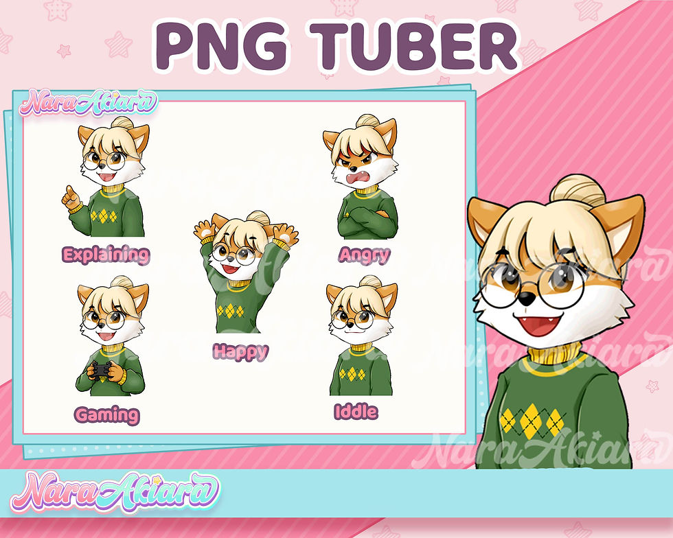 Elevate Your Streams with Cute PNG Tuber Puppy Girl Perfect for Dynamic Streamer