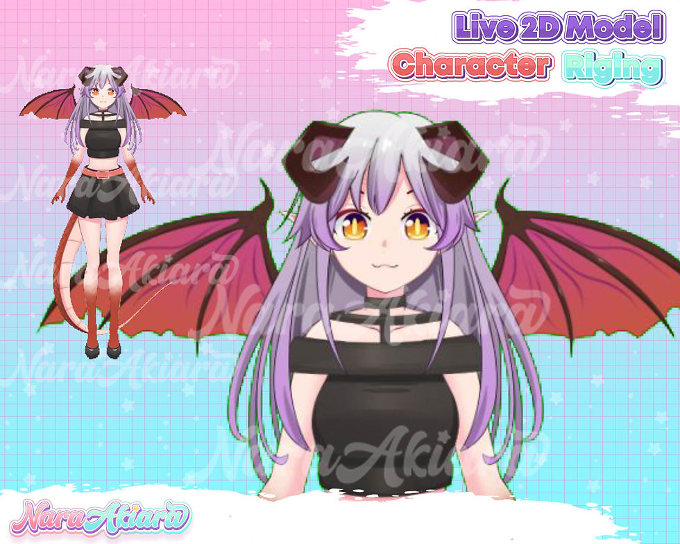 Thumbnail: Embark on a Fiery Journey with Vtuber Live2d Anime Red Little Dragon Girl