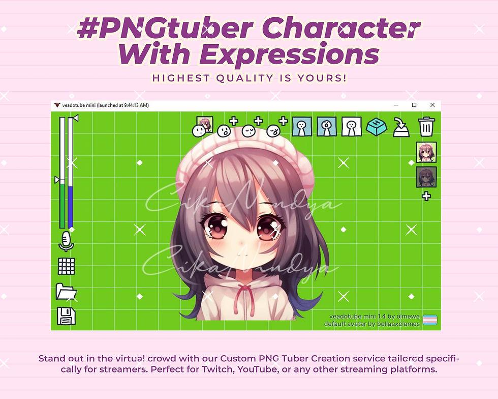 Thumbnail: Charming PNG Tuber Chibi Girl - Enhance Your Streaming Experience