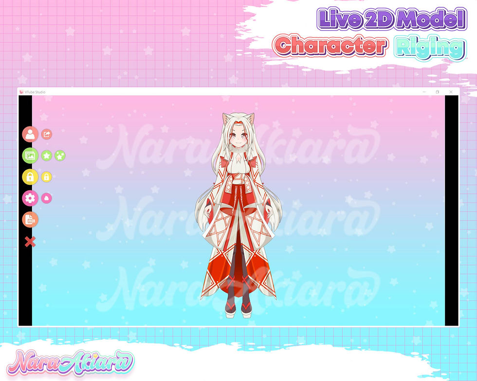 섬네일: Unleash the Charm of the Vtuber Live2d Model Long Hair White Cat Girl