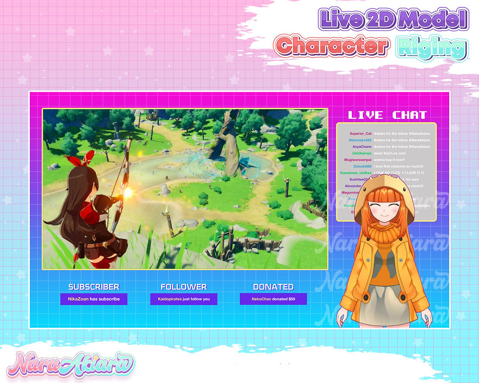 섬네일: Enchanting Vtuber Live2d Model Anime Girl for Streamer