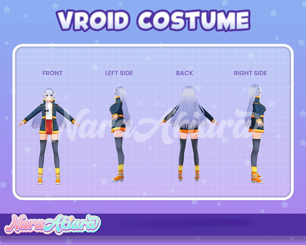 섬네일: Unleash Your Creativity with Unique 3D Vroid Costumes for VTuber Personalities