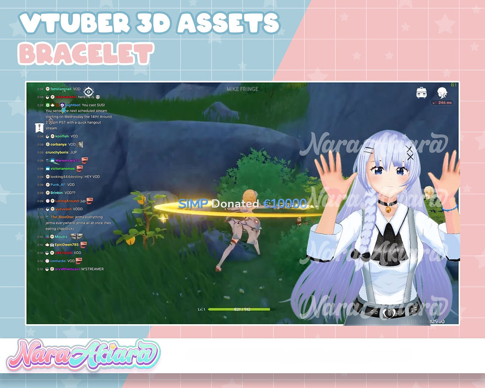 サムネイル： Discover Striking 3D Assets Bracelets for VTubers