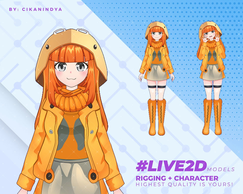 Thumbnail: Enhanced Anime Girl Live2D VTuber Model V4 for Professional Streaming
