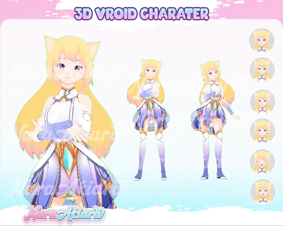 Thumbnail: New Style 3D Vroid Lisa Cat Anime Girl Perfect for Live Streaming
