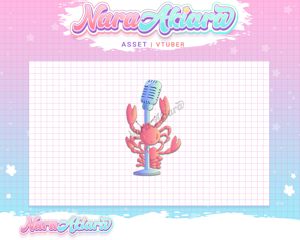 縮圖：Stand Out Your Live Streaming with Crab Mic Vtuber Assets