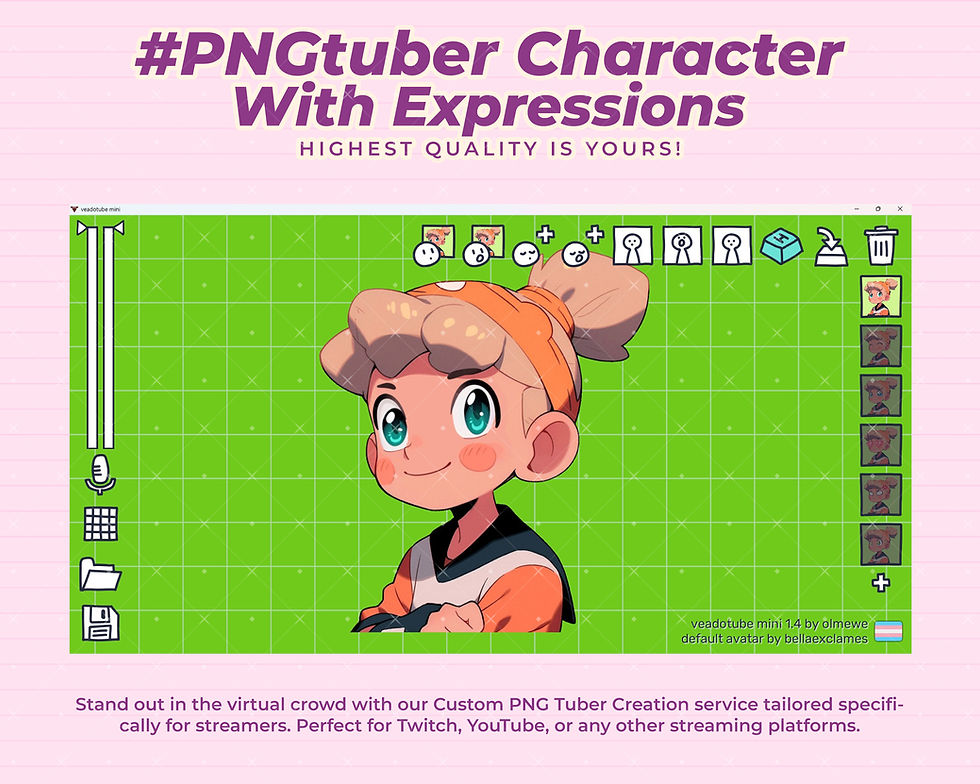 Thumbnail: Stand Out in the Streaming World with Innovative PNG Tuber Characters Girl