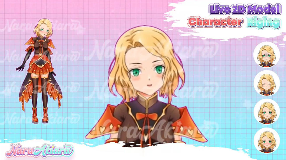 Thumbnail: Level Up Your Vtuber Live2d Streams with Glamour Dress Anime Girl for Streamer