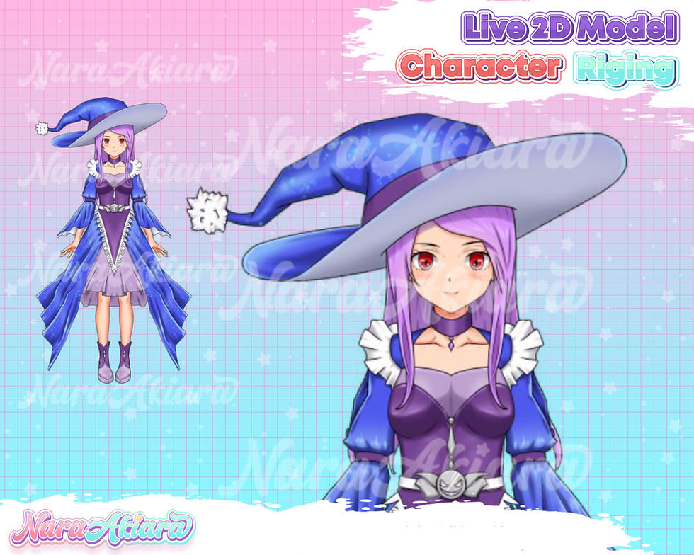 Thumbnail: Craft Your Virtual Witchcraft Featuring Vtuber Live2D Purple-Haired Anime Witch