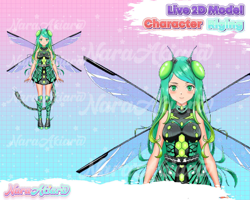 縮圖：Discover Enchanting Live2D Green Fairy Girl Vtuber Models for Your Streaming