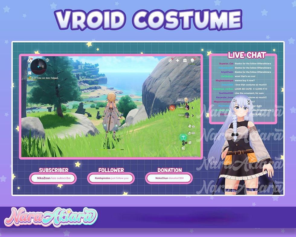 サムネイル： Elevate Your VTuber Identity with Mesmerizing 3D Vroid Costumes
