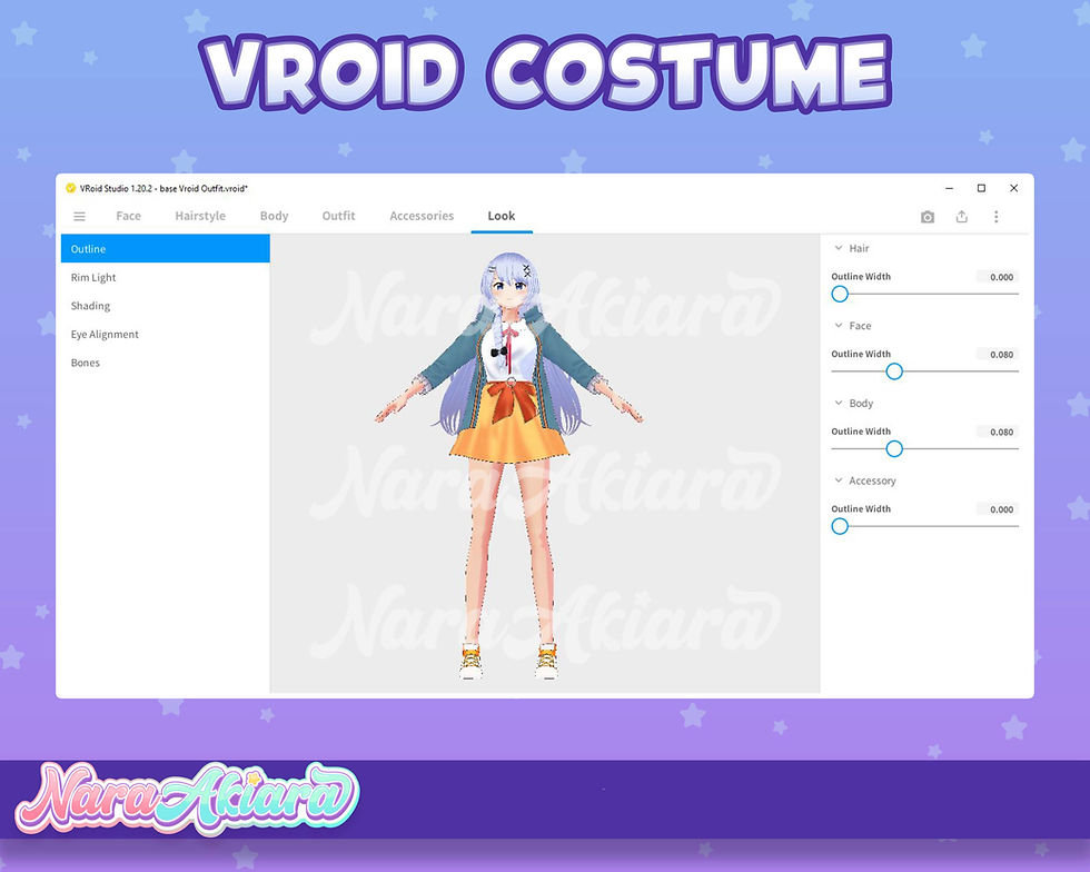 Thumbnail: Charming Fusion with Blue Jacket and White Dress for Your Stylish Avatar