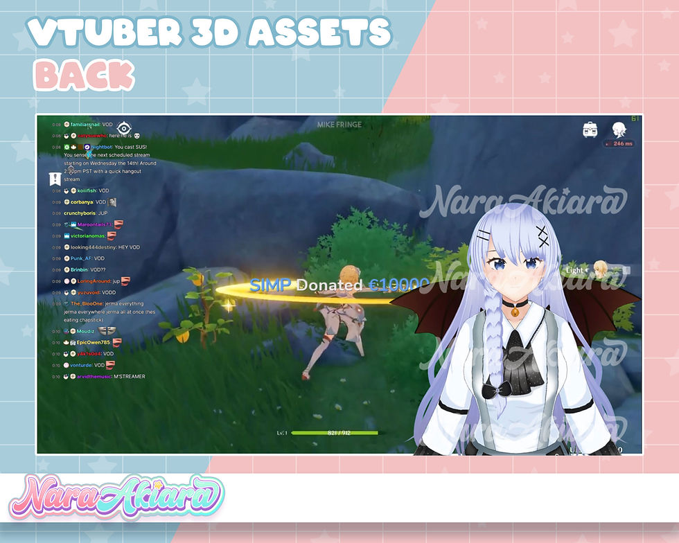 サムネイル： Unique Performa with Bat Wings of Style for Your Vtuber Model
