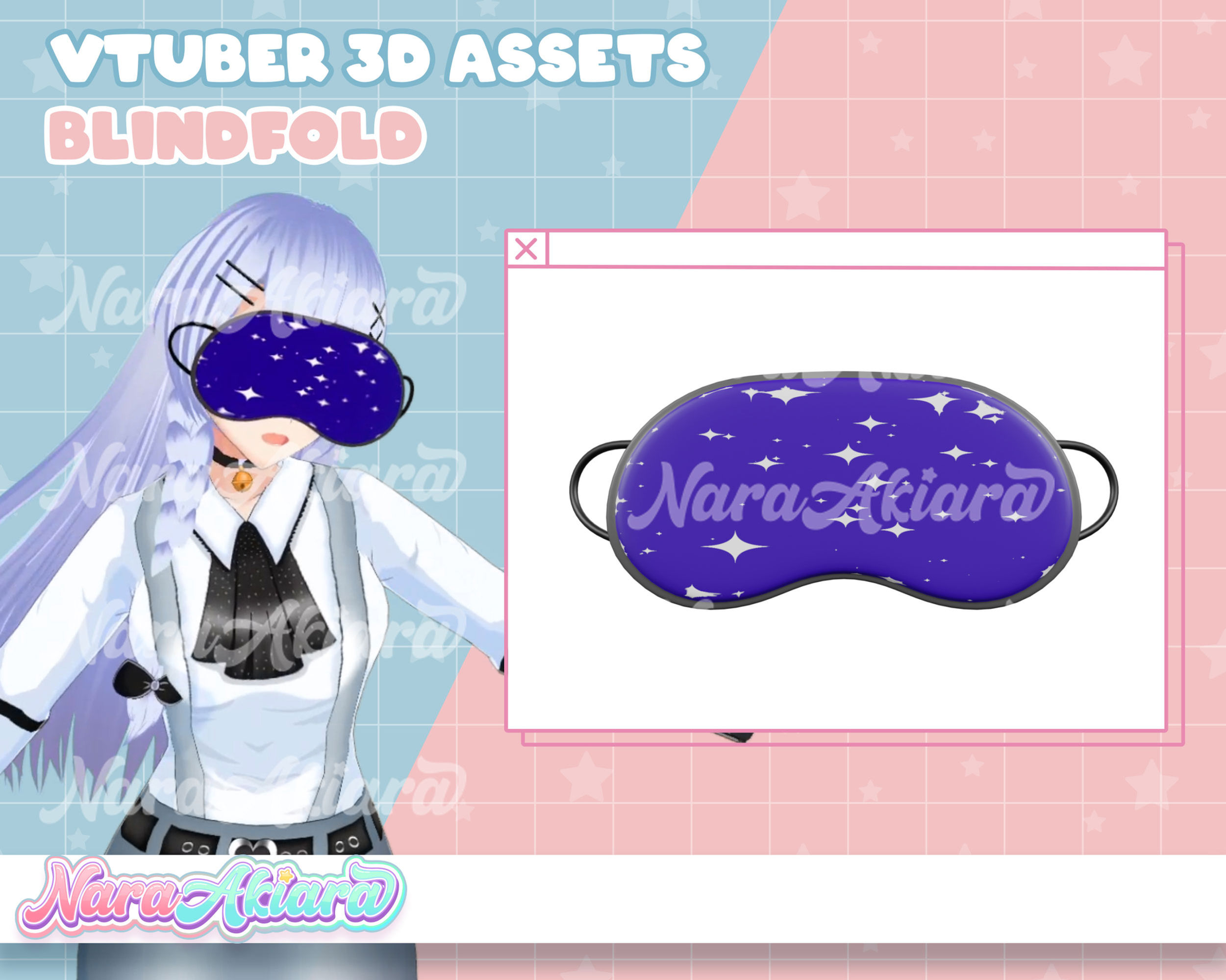 Discover the Charisma of 3D Blindfold Assets for Your Model