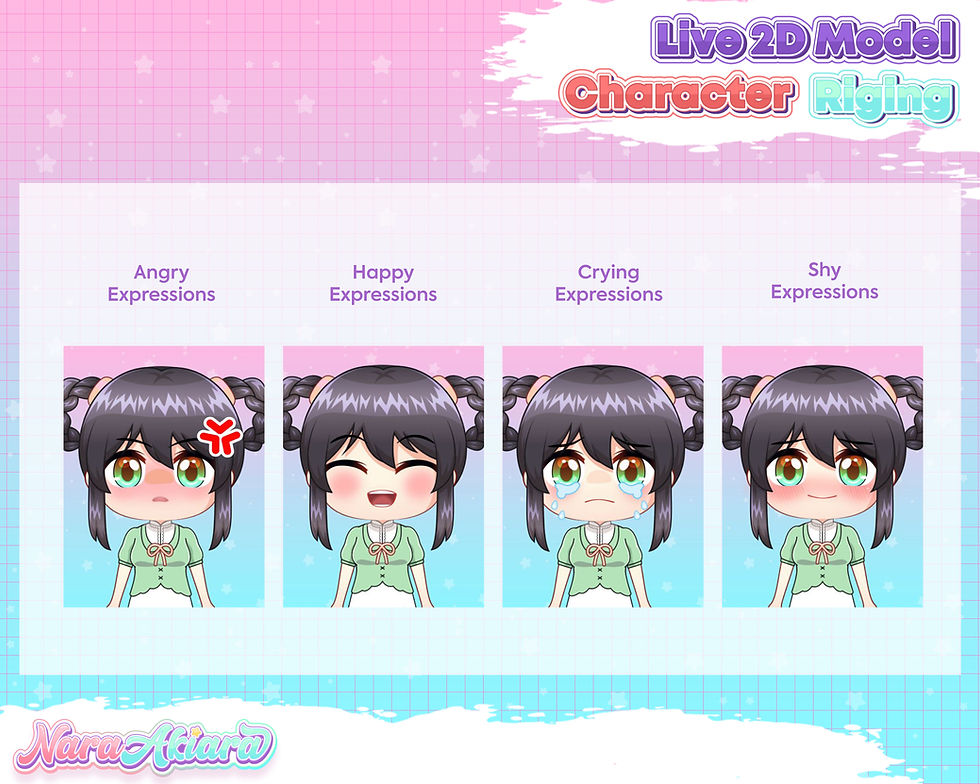 Thumbnail: Unleash Your Vtuber Persona with the Chibi Braided Hair Girl Live2d Model