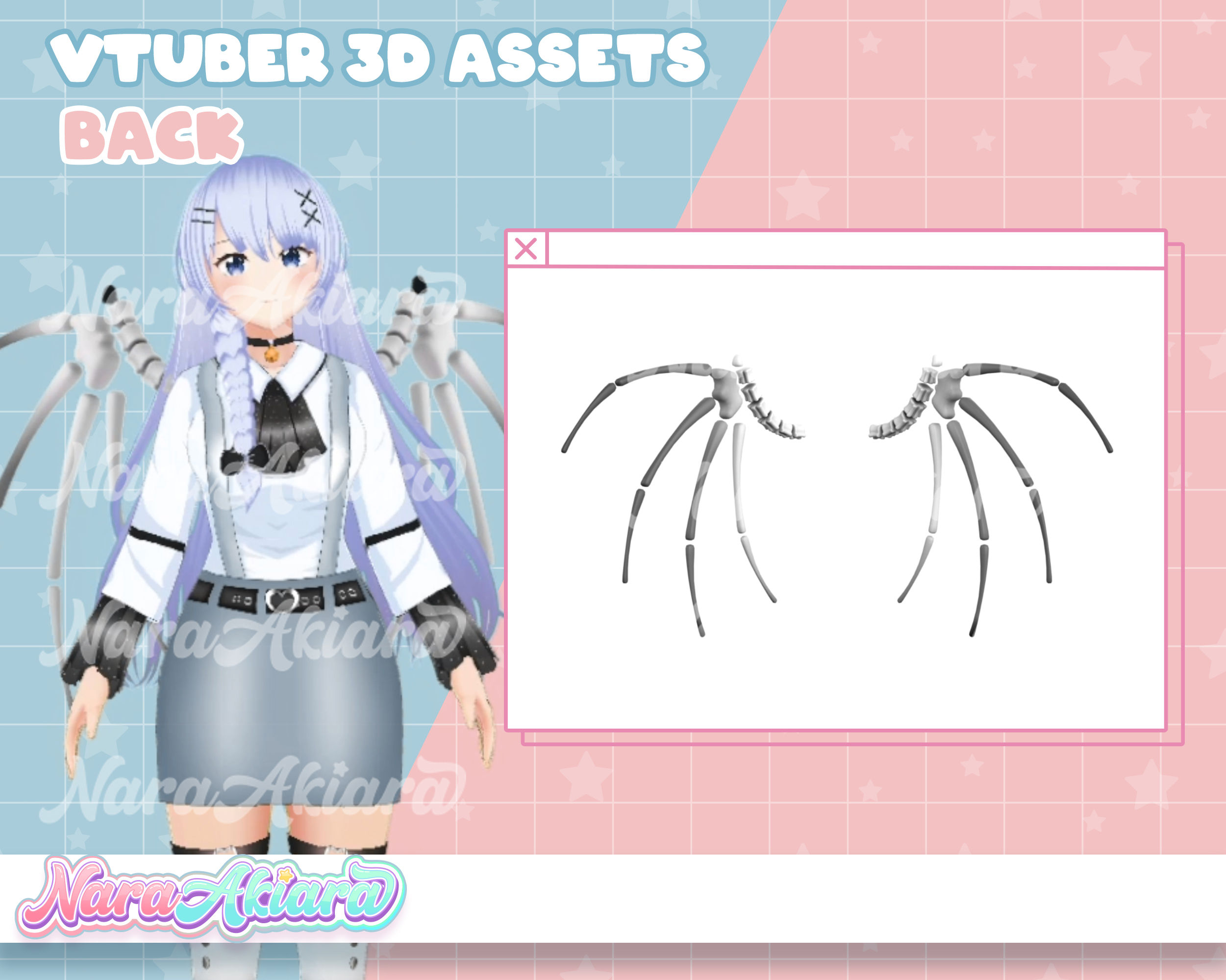 Give Your Audience Excitement by Adding Skeletal Wings to Your Model