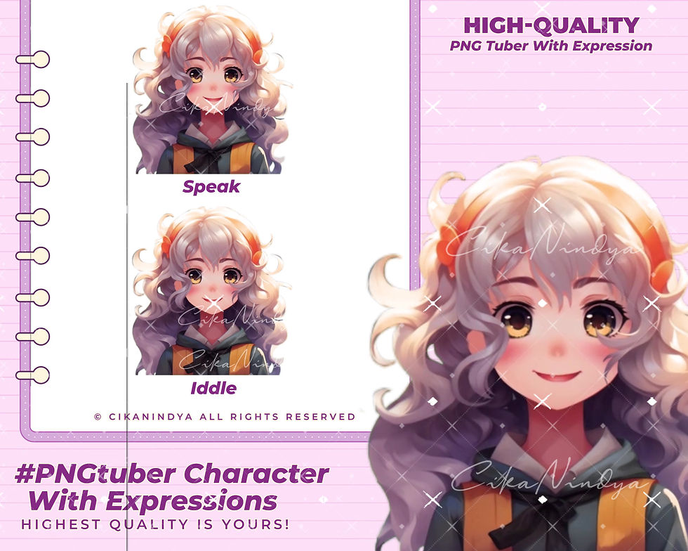 Thumbnail: Customizable PNG Tuber Avatars - Bring Creativity to Your Streams