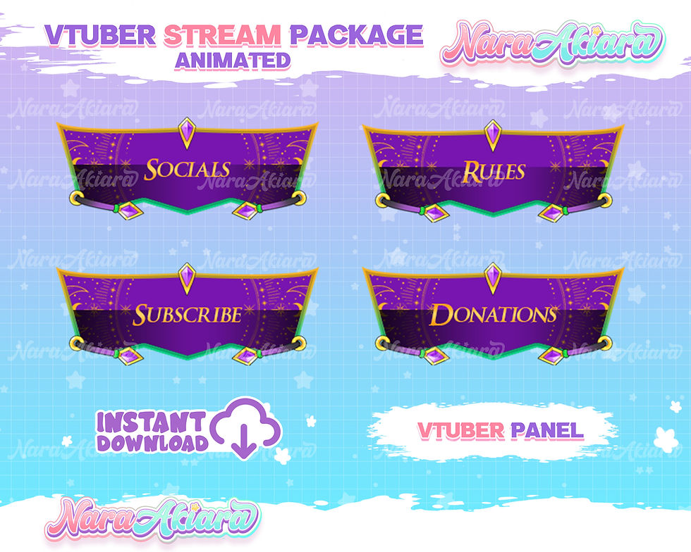 섬네일: Enhance Your Stream with the Anime Girl Overlay Stream Package