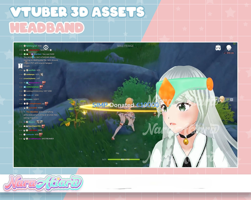 サムネイル： Explore Mesmerizing 3D Assets for VTuber Character Styling and Virtual Glamour